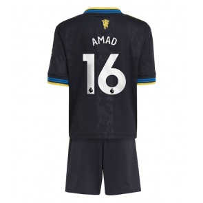 Manchester United Amad Diallo #16 Replika Tredje Tröja Barn 2025-26 Kortärmad (+ Korta byxor)